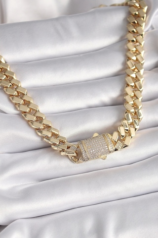 Pirinç Gold Renk Vıp Exclusive Seri Gurmet Model Kadın Kolye - Tj-bko9430 Çok renkli