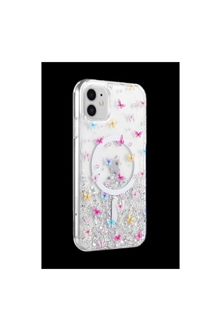 Tedar Onegif Apple iPhone Uyumlu 11 Misk Simli Magsafe Kapak - Desen 4 Najmaddin standart