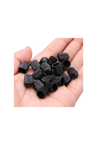 20 Adet Universal Siyah Plastik Orijinal Standart Lastik Sibop Kapağı Seti 4x5 Kapak Set