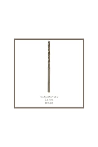 Hss Matkap Ucu 3,5 Mm, Metal, Ahşap, Plastik İçin 10 Adet