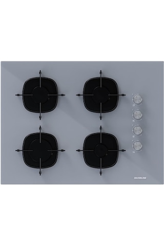 Silverline BO6502S02 - CS5665S01 2'li Gri Cam Ankastre Set