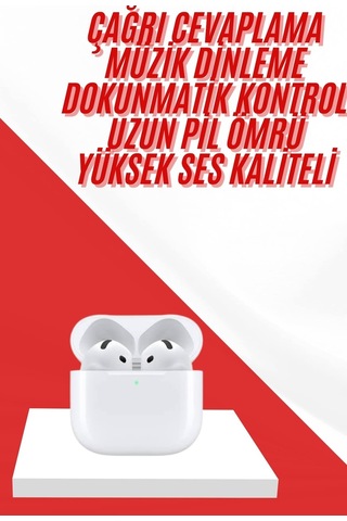 4.nesil Bluetooth Kulaklık Yüksek Ses Kaliteli Dokunmatik Kontrol Özellikli -