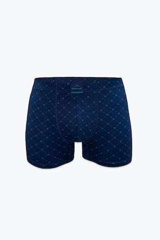 Malabadi Erkek 3'lü Desenli Lacivert Premium Collection Modal Boxer 3m251