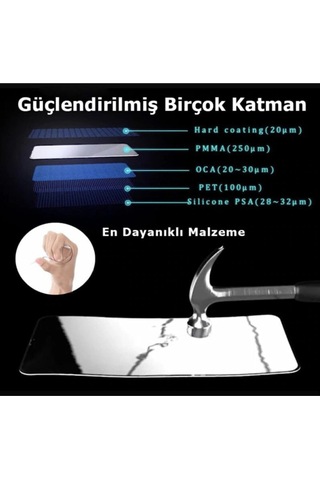 Apple Uyumlu iPhone 6 Plus Seramik Ultra Nano Beyaz Esnek Tam Full Kaplayan Kırılmaz Cam Ekran Koruyucu