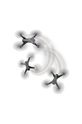 Kumanda Ve Telefondan Kontrollü 4 Motorlu Drone Siyah