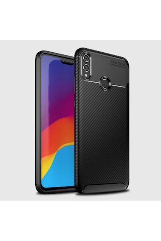 Huawei Honor 8x Kılıf Zore Negro Silikon Kapak Lacivert