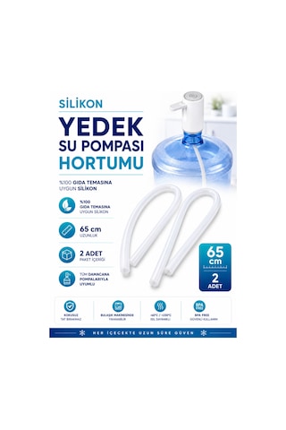 Su Pompası, Damacana Uyumlu Silikon Hortumu-boy 65 Cm / Ölçü 6 8 Mm-2 Adet Beyaz - 904876237 Beyaz Su Pompası, Damacana Uyumlu Silikon Hortumu-boy 65 Cm / Ölçü 6 8 Mm-2 Adet Beyaz - 904876237 Beyaz