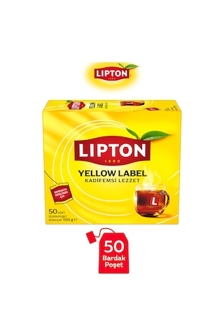 Lipton Yellow Label Bardak Poşet Çay 50li