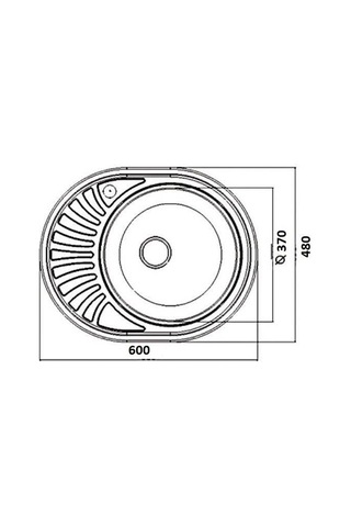 Artenova Ae 600 D 48 x 60 Sol Dekorlu Eviye