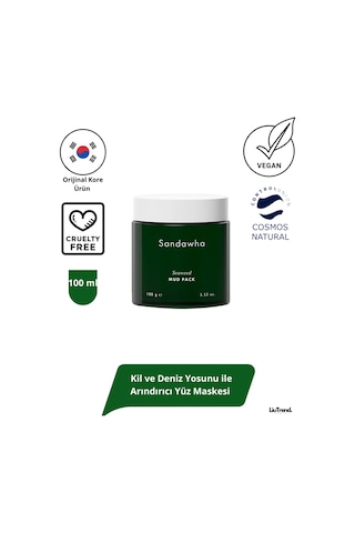 Sandawha Seaweed Mud Pack 100 Ml Kil Ve Deniz Yosunu İle Arındırıcı Yüz Maskesi