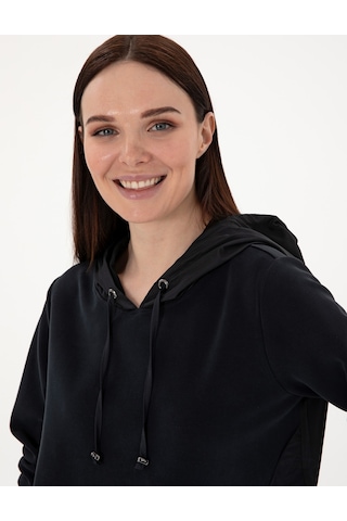 Pierre Cardin Kadın Siyah Sweatshirt 50306841-vr046 Siyah