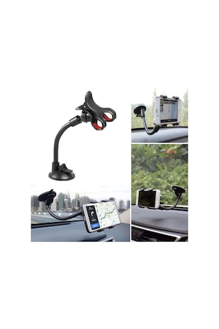 Buffer Akrobat Cama Sabitlenen Güçlü Vakumlu 360 Derece Dönen Tüm Modellere Uyan Oto Telefon Tutucu -m11