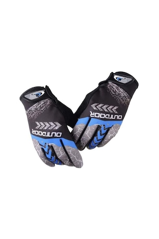 Outdoor Mtb Mevsimlik Tam Parmak Bisiklet Eldiveni Large Eldiven