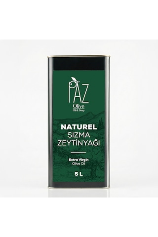 Paz Naturel Sızma Zeytinyağı 5 L Teneke