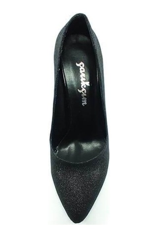 Çarıkçım Stiletto Kadın Ayakkabı Siyah-Simli 61 700