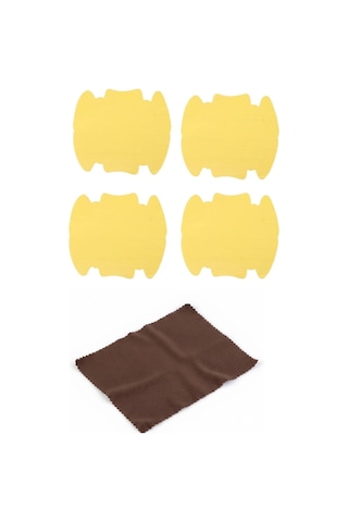 5li Set Araba Kapı Kolu Koruyucu Çizilme Önleyici Şeffaf Sticker Film Koruma Seti