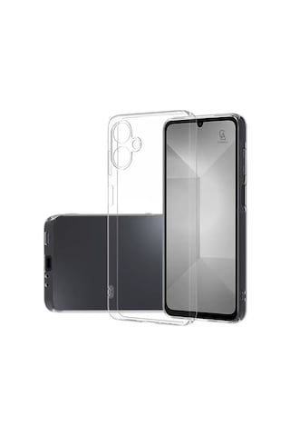 Samsung Galaxy A07 İle Uyumlu Kılıf Soft Yumuşak Telefon Kılıfı Ve Temperli Cam Ekran Koruyucu Şeffaf
