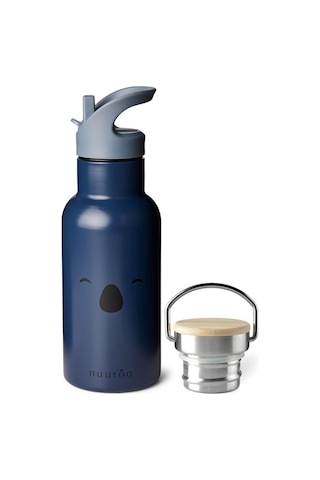 Nuuroo Bertil Pipetli Paslanmaz Çelik Termos Koala Black Iris Lacivert 350 Ml