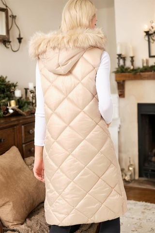 Z6717 Dewberry Bayan Yelek-krem-2 Krem-2