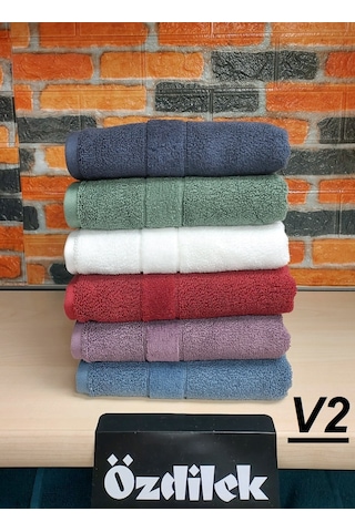 Özdilek Svv Border -6 Lı- Kalın & Yumuşak El Yüz Havlusu 40x76 - V2 Yeşil