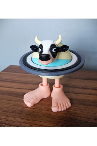La Vaca Saturno Saturnita Brainrot Figür