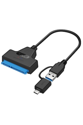 Alfais 4204 2in1 Usb 3.0 Type-c To 2.5 İnç Sata Hdd Ssd Çevirici