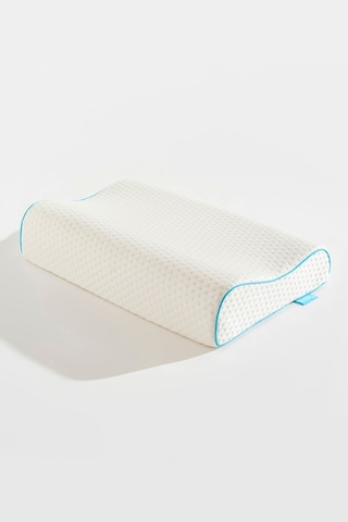 Visco Çift Boyun Destekli Ortopedik Visko Yastık - 60x40x12/10cm Beyaz