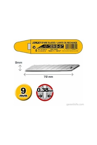 Olfa Dkb-5 30 Derece Açılı Dar Maket Bıçağı Yedeği 5'Li