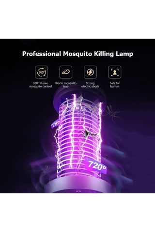 Geeksen Led Akıllı Elektrikli Sinek Öldürücü, Usb Doğrudan Tak Ve Taşınabilir Sinek Tutucu, Beyaz