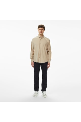Nautica Erkek Bej Classic Fit Gömlek Düz W57424t Bej
