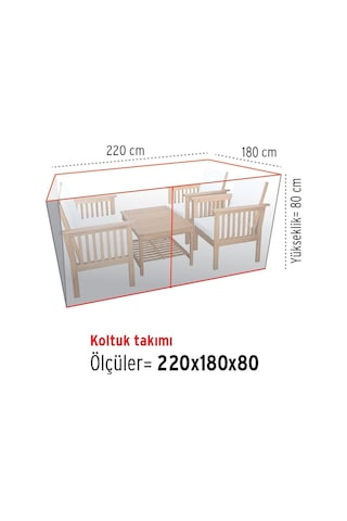 Homaks Homaks Koltuk Takımı Koruma Örtüsü 220x180 CM Şeffaf