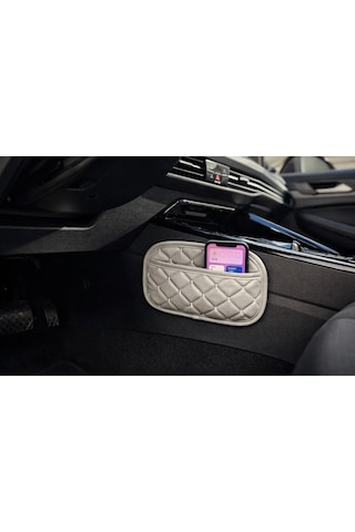 Volkswagen Tiguan Allspace Deri Organizer Cep Düzenleyici Gri
