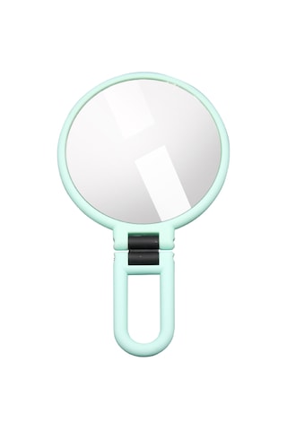 Moveevo 15x Büyüteçli El Aynası Katlanır Saplı Çift Taraflı Taşınabilir Seyahat Büyüteçli El Aynası Kaideli Makyaj Aynası