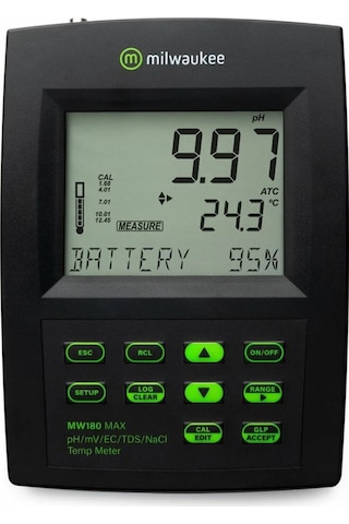 Milwaukee Mw180 Max Masaüstü Ph Orp Ec Tds Tuzluluk Metre Cihazı