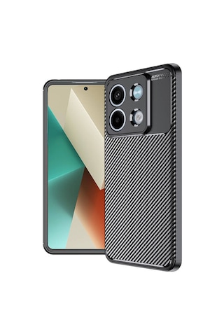 Xiaomi Redmi Note 13 5g Kılıf Zore Negro Silikon Kapak Siyah