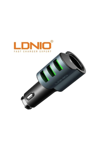 Ldnıo Cm11 5.1A Otomatik 3 Port Oto Araç Şarj Aleti+Qc 3.0