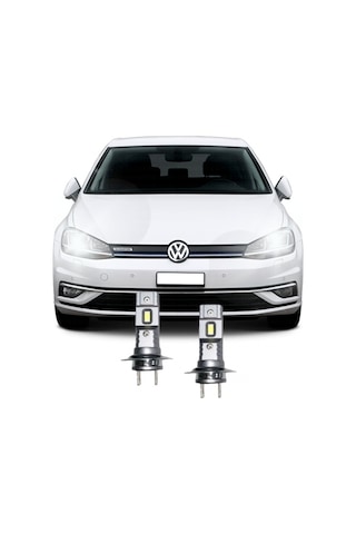 Vw Yeni Golf 7,5 Led Xenon H7 Kısa Far Oto Ampul Seti Mini Led 2'li Set