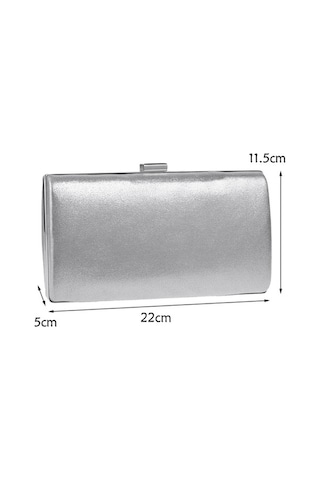 Wondernest Kadın Moda Ziyafet Parti Kare Çanta Tek Omuz Crossbody Çanta, Gümüş Detaylı Altın