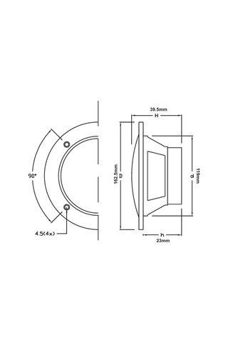 Marin Hoparlör Slim 13,5 Cm Siyah 40 Watt