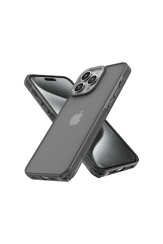 Apple Uyumlu iPhone 13 Pro Max Kılıf Elegant Kapak - Titan Gri - Legu-874974