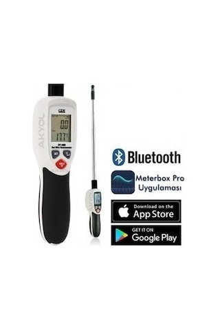 Cem Dt 1880 Teleskobik Problu Kızgın Tel Hava Hızı Ve Sıcaklık Ölçer Anemometre Kayıt Özellikli