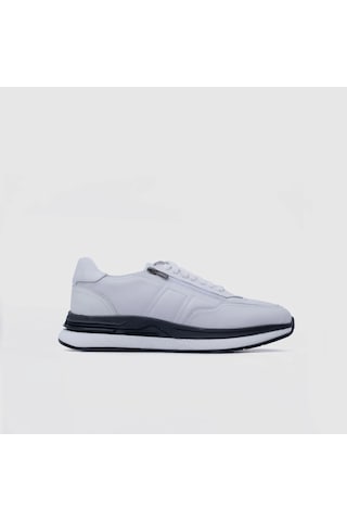 Togo Erkek Beyaz Açma Hakiki Deri Spor Sneaker Ayakkabı Tg052286 001 - Beyaz