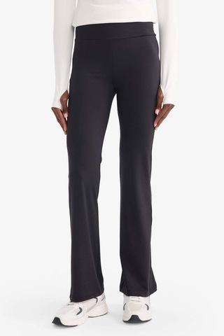 Defacto Defactofit Flare Fit İspanyol Paça Standart Boy Ultra Soft Sporcu Pantolon B3988ax25aubk81 Siyah