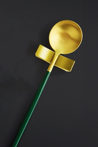 Çelik Gold Chopstick Kaşık Çatal Standı Çelik Çubuk Tutucu Mt151sr