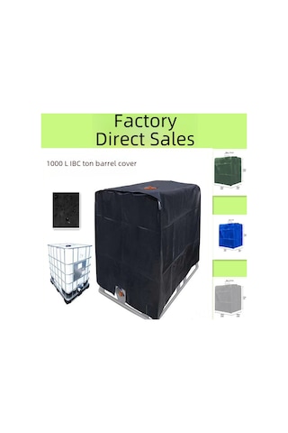 Mufunye 1000l Ibc Ton Balon Koruması - Dış Mekan Su Tankı Örtüsü, Isı Yalıtımı, Su Ve Toz Engeli, Dayanıklı Poliester Yeşil, 120x100x116cm