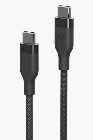 Helix 1.5m 100w Manyetik Katlanma Özellikli Type-c To Type-c Pd Hızlı Şarj Kablo - Siyah