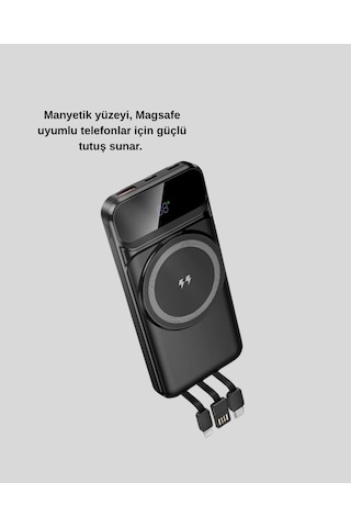 Mey İthalat Kablosuz 10000 Mah Powerbank Çok Renkli