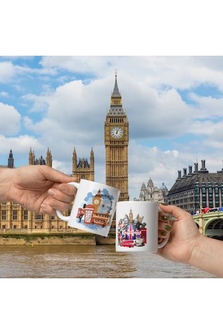 İngiltere Kupa Bardak 2 Adet Seyahat Hatıra England Mug
