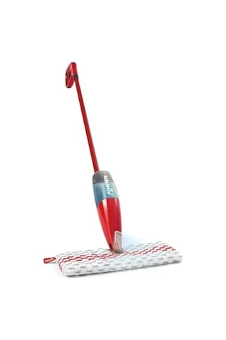 Hızlı Temizlik İçin Doldurulabilir Sprey Mop - Mikrofiber Ped Açık Bej