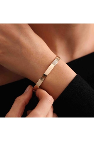 Sembol Gold Altın Çivi Kelepçe T12948